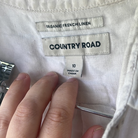 White linen organic shirt - Picture 2 of 2